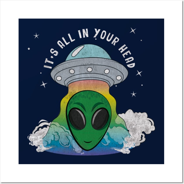 Alien Abduction Wall Art by HarlinDesign